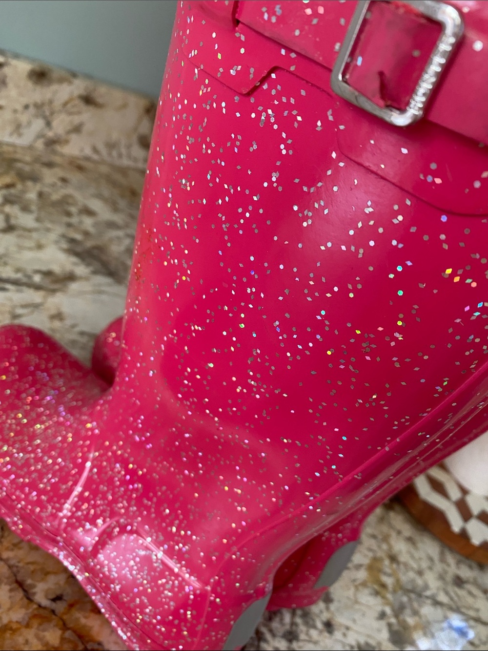 Pink Sparkle HUNTER Boots - Picture 8 of 14